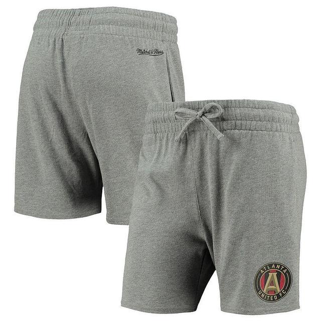 Womens Mitchell & Ness Heathered Gray Atlanta United FC Logo Shorts Product Image