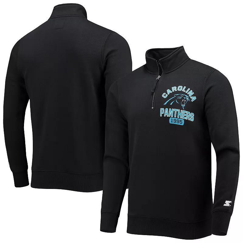 Mens Starter Carolina Panthers Heisman Quarter-Zip Jacket Product Image