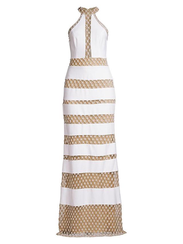 Womens Beaded Maxi Dress Product Image