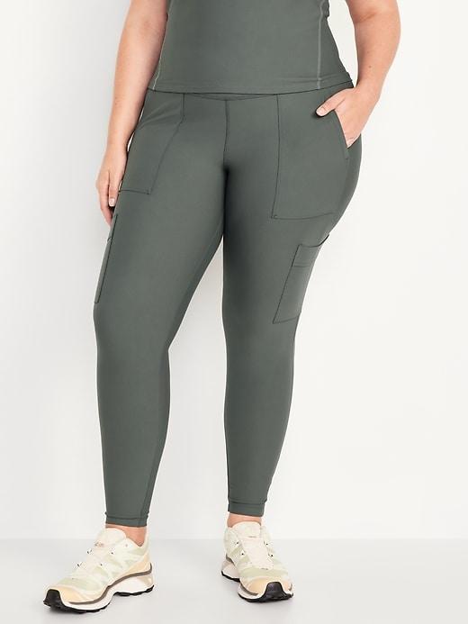 High-Waisted PowerSoft Cargo 7/8 Leggings Product Image