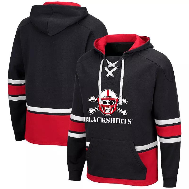 Mens Colosseum Nebraska Huskers Lace Up 3.0 Pullover Hoodie Product Image