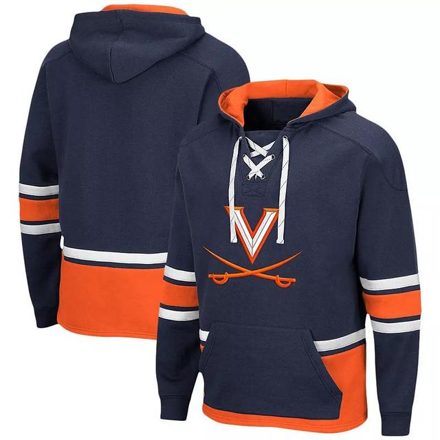 Mens Colosseum Virginia Cavaliers Lace Up 3.0 Pullover Hoodie Blue Product Image