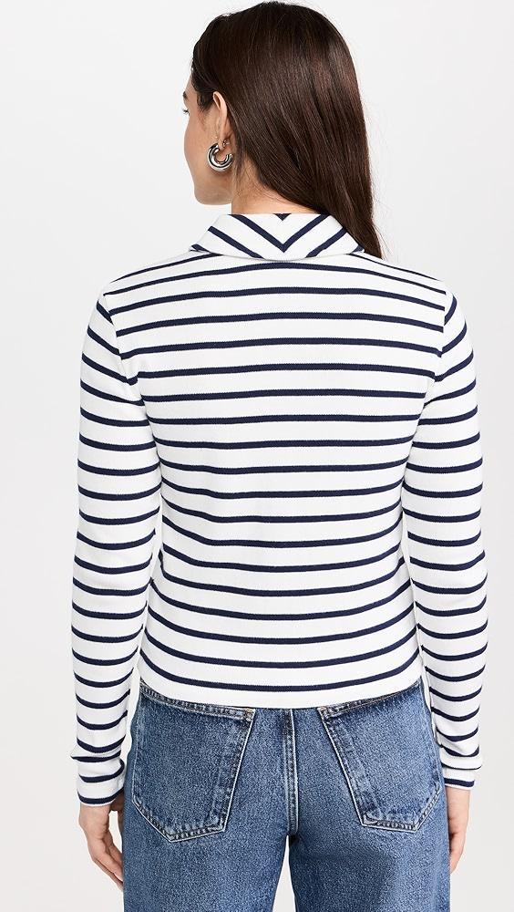 Madewell Grill Long Sleeve Zip Top | Shopbop Product Image