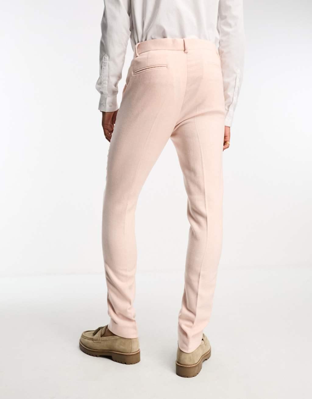 ASOS DESIGN skinny wool mix suit pants Product Image