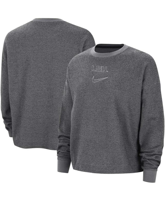 Womens Nike Gray LSU Tigers Yoga Pullover Sweatshirt Product Image