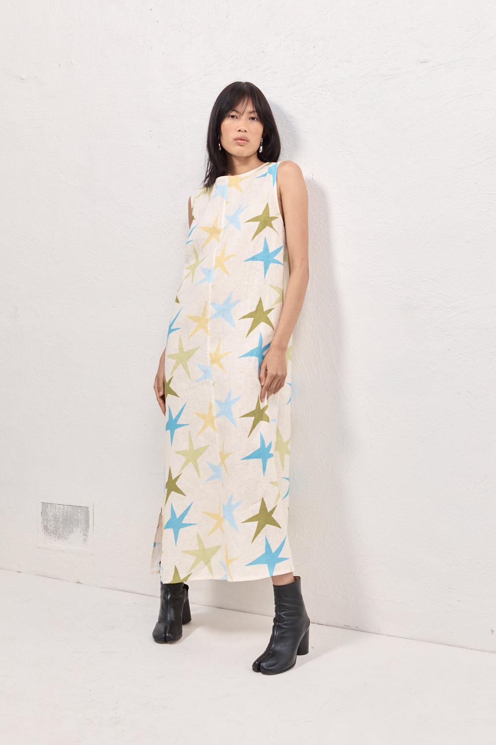 Ines Linen Maxi Dress Star Product Image