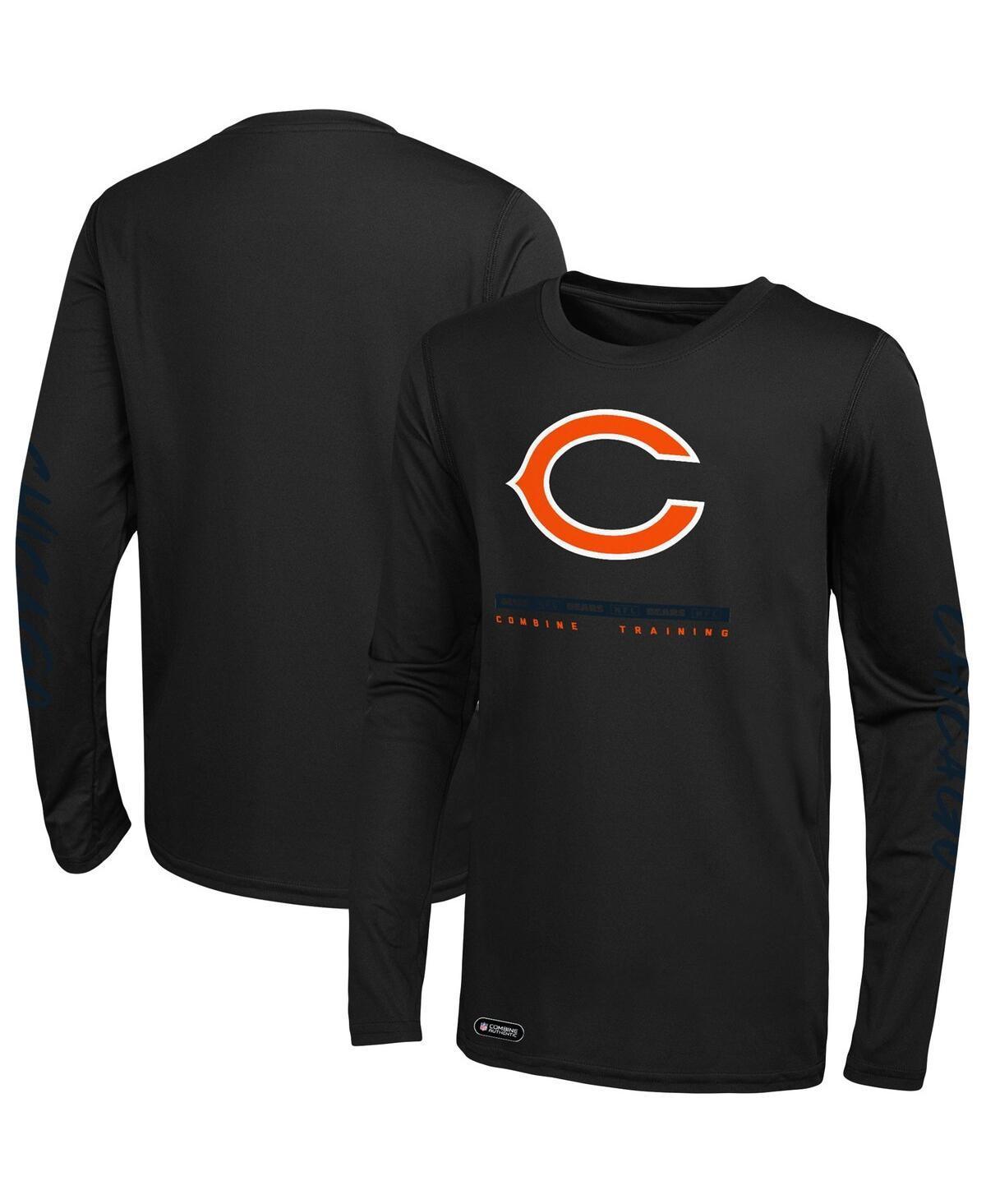 Mens Black Chicago Bears Agility Long Sleeve T-Shirt Product Image