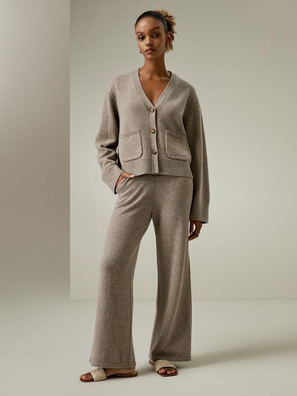 Cropped Wool-Cashmere Blend Cardigan product image