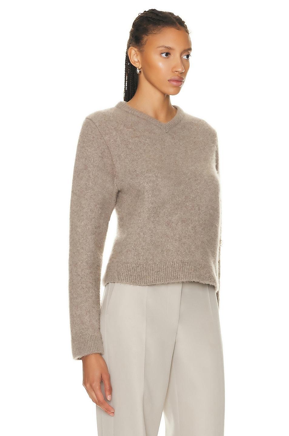 The Row Enrica Top in Beige Product Image