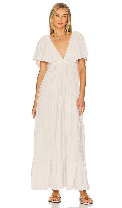 Free People free-est La La Tiered Flutter Sleeve Maxi Dress Product Image