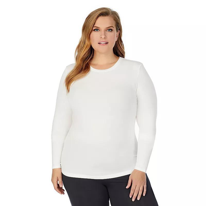 Plus Size Cuddl Duds Softwear with Stretch Long Sleeve Top, Womens Product Image