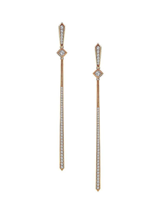 Womens Diamonds In Colours Spellbind Sparkle 18K Rose Gold & 0.52 TCW Diamond Drop Earrings Product Image