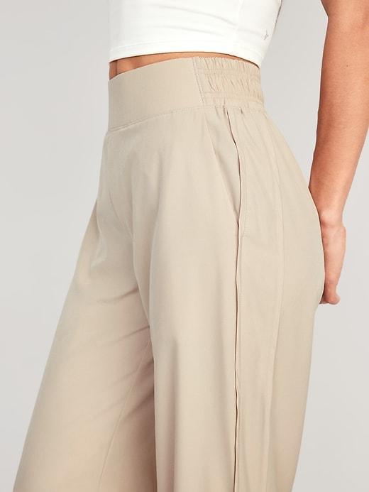 High-Waisted StretchTech Wide-Leg Pants Product Image