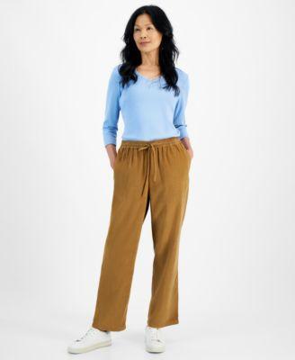 Style & Co Womens Cotton Corduroy Drawstring Pants, Created for Macys Product Image