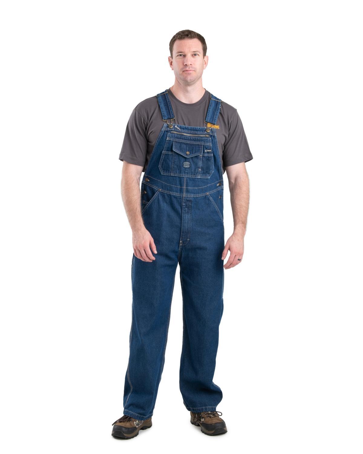 Berne Big & Tall Heritage Unlined Washed Denim Bib Overall Product Image