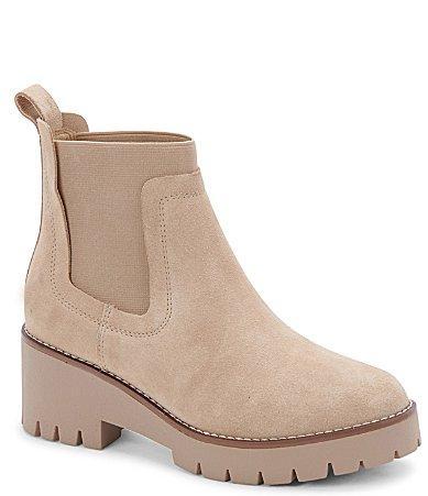 Blondo Dyme Waterproof Suede Lug Sole Booties Product Image