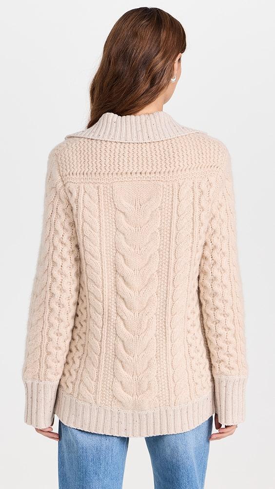 La Ligne Patchwork Cable Cardigan | Shopbop Product Image