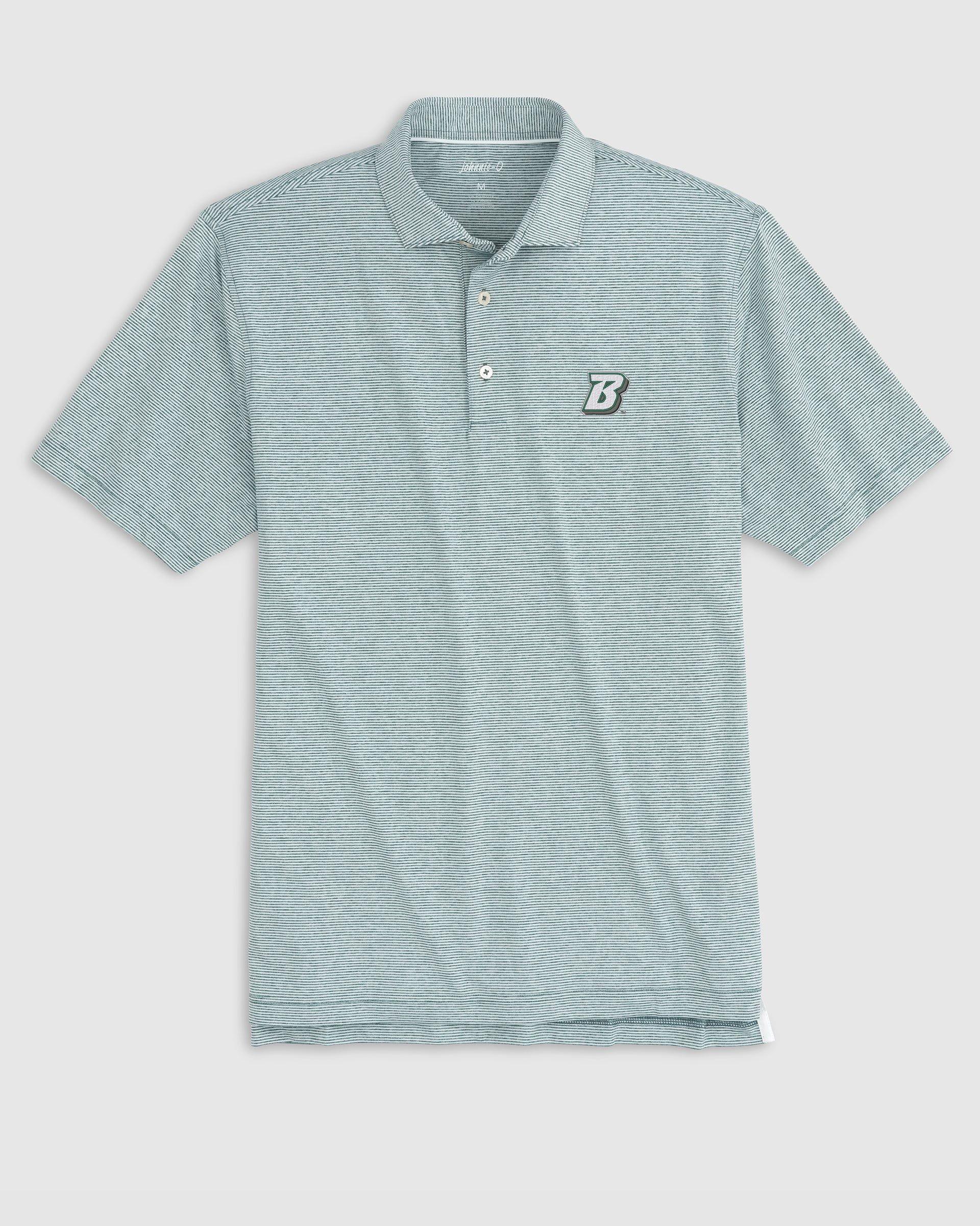 Oakland Athletics Lyndonn Striped Jersey Performance Polo Product Image