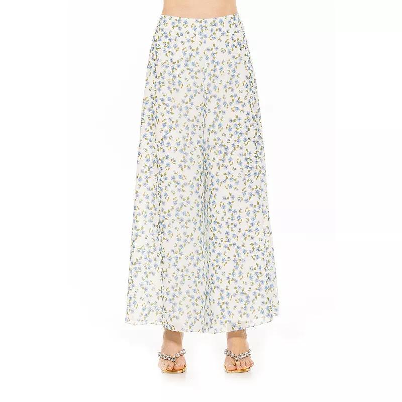 Womens ALEXIA ADMOR Imogen Wide Leg Chiffon Pants Product Image