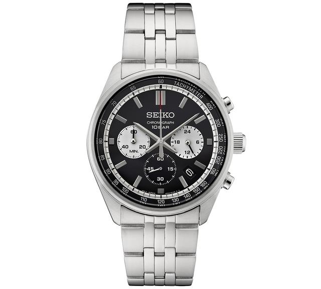 Seiko Mens Chronograph Essentials Stainless Steel Bracelet Watch 42mm Product Image