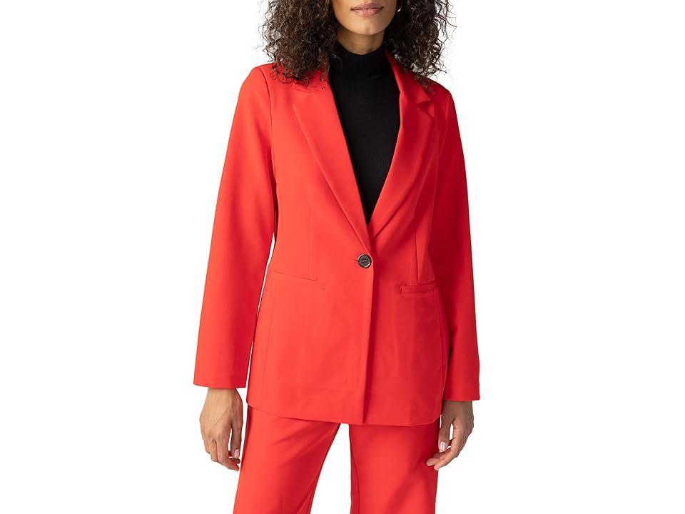 Sanctuary Bryce Woven Blazer (Rouge) Women's Clothing Product Image