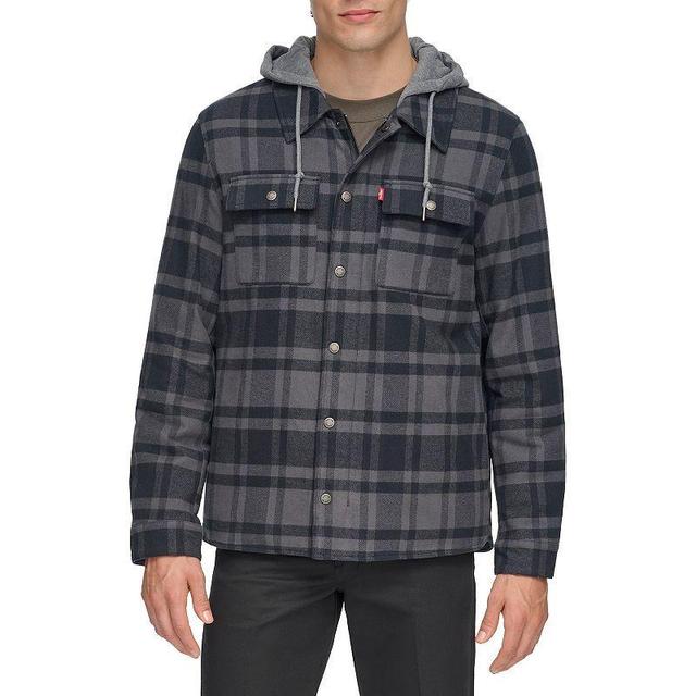 Mens Levis Sherpa-Lined Hooded Shirt Jacket Product Image