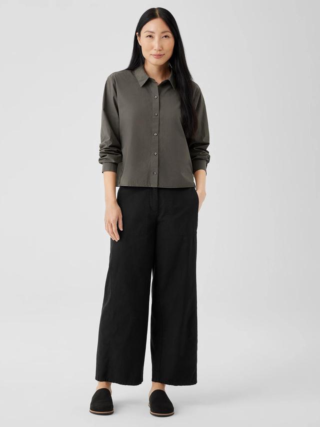 Cotton Hemp Stretch Wide-Leg Pant Product Image