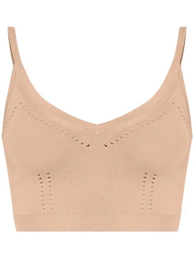 MAX MARA Peach Smirne Sleeveless Top In Powder Product Image