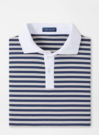 Peter Millar Mens Bass Performance Jersey Polo | Color: Navy | Size: XXL Product Image