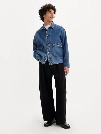 Levi's® Men's Japanese Denim Wide-Leg Pleat Jeans Product Image