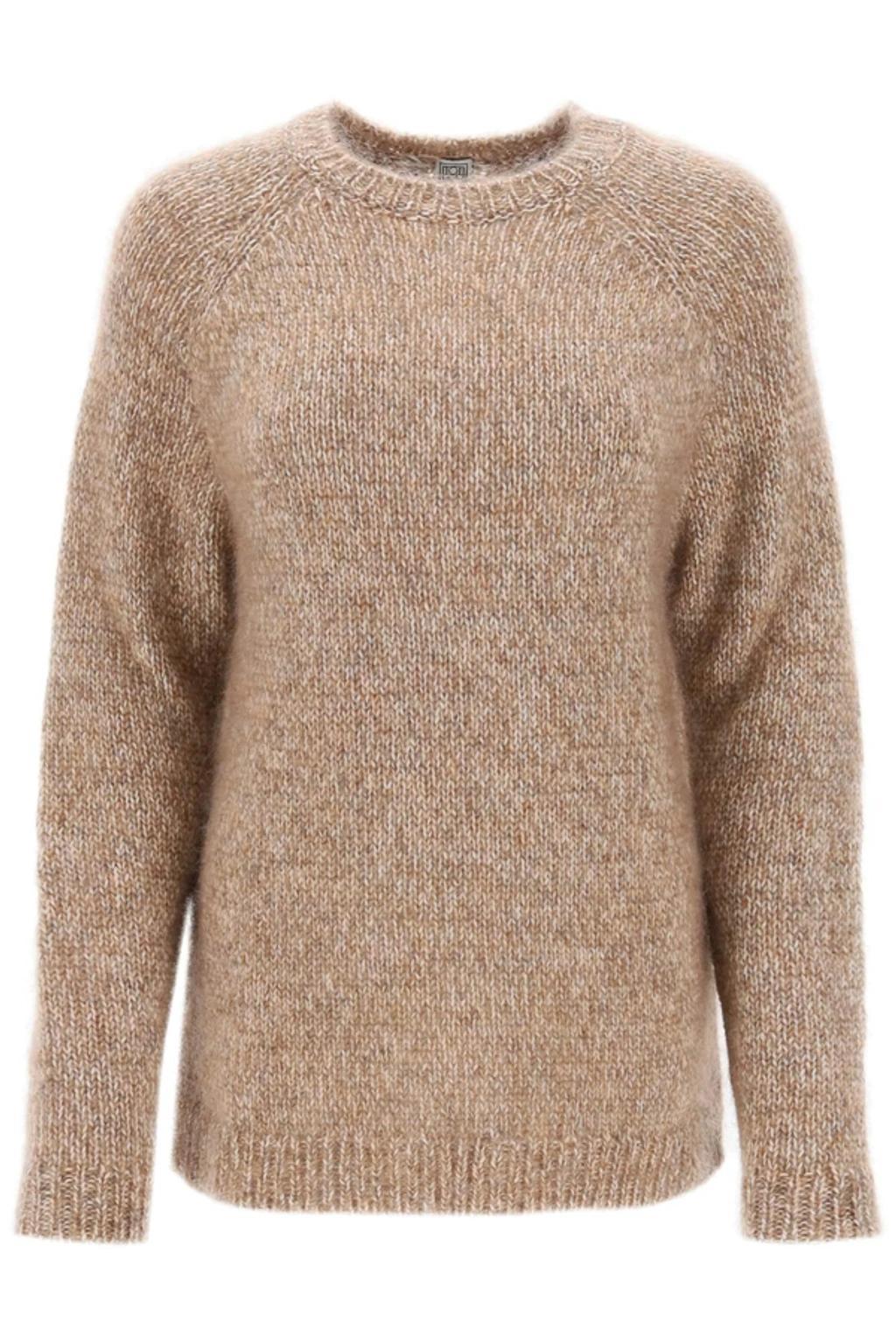 Beige Raglan Sweater In Cream Product Image