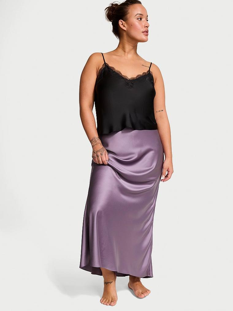 Satin Maxi Skirt Product Image