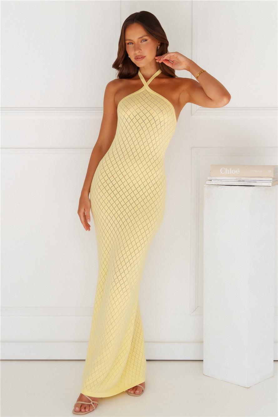 Simi Maxi Dress Yellow Product Image