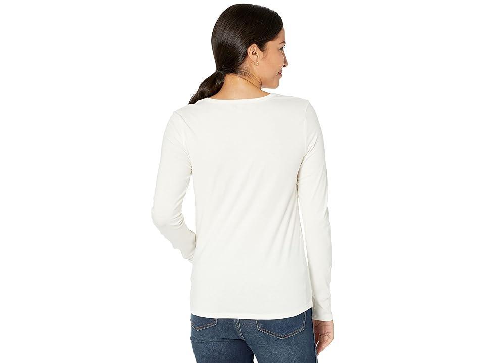 Toad&Co Rose Long Sleeve Tee (Egret) Women's Clothing Product Image