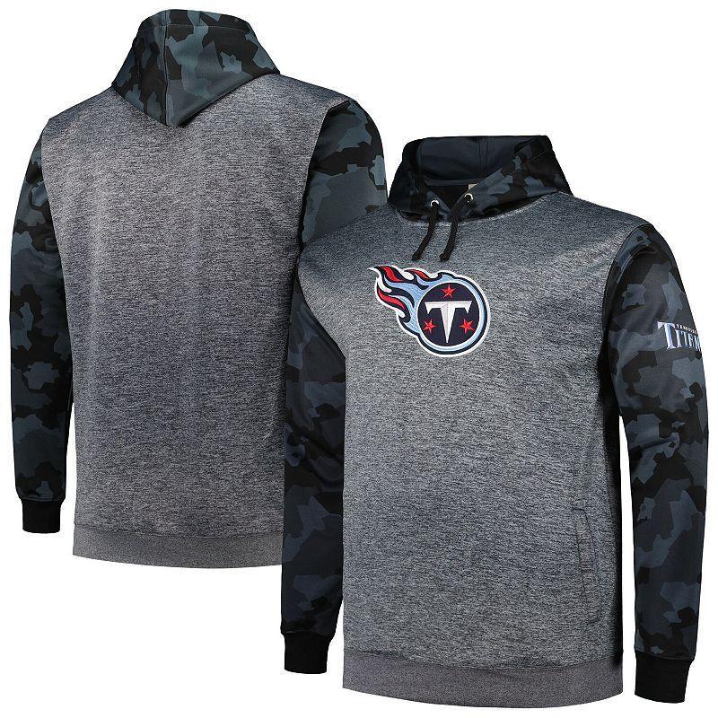 Mens Fanatics Branded Heather Charcoal Tennessee Titans Camo Pullover Hoodie Product Image