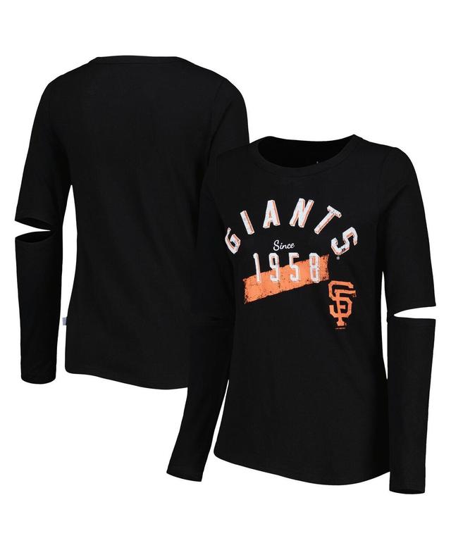 Womens Touch Black San Francisco Giants Formation Long Sleeve T-shirt Product Image