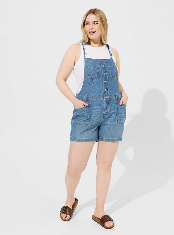 5 Inch Lightweight Denim Shortall Product Image