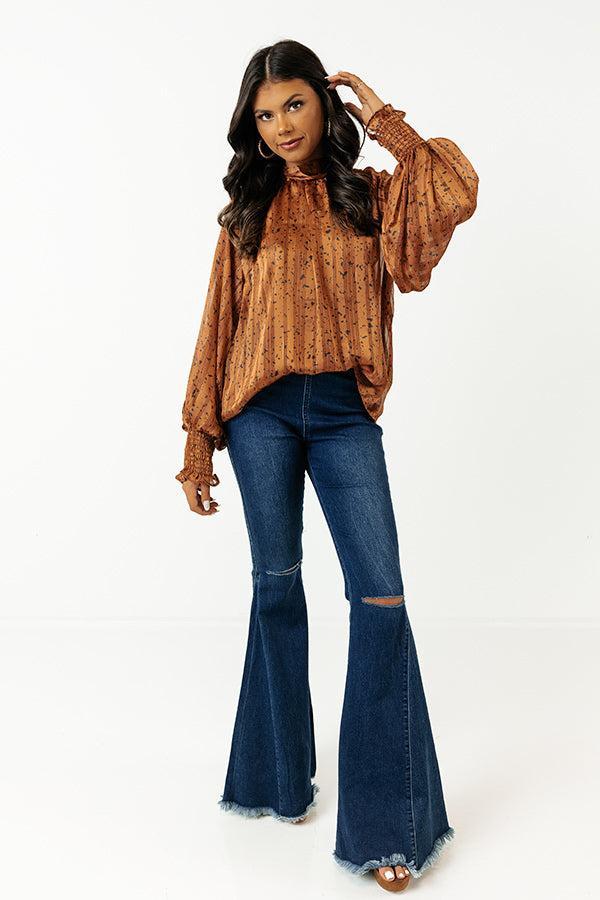 Forever Chic Shift Top In Cinnamon Product Image