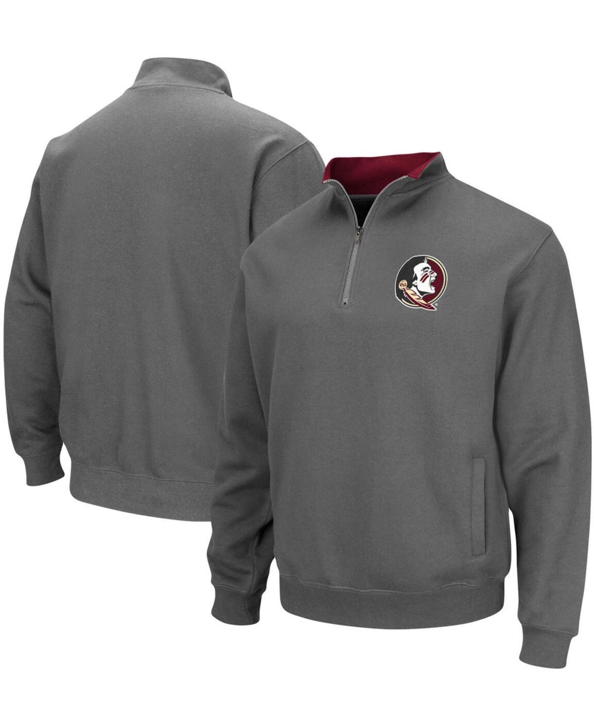 Mens Charcoal Florida State Seminoles Tortugas Logo Quarter-Zip Pullover Jacket Product Image