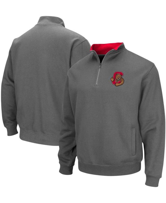 Mens Colosseum Charcoal Clemson Tigers Tortugas Logo Quarter-Zip Pullover Jacket Product Image