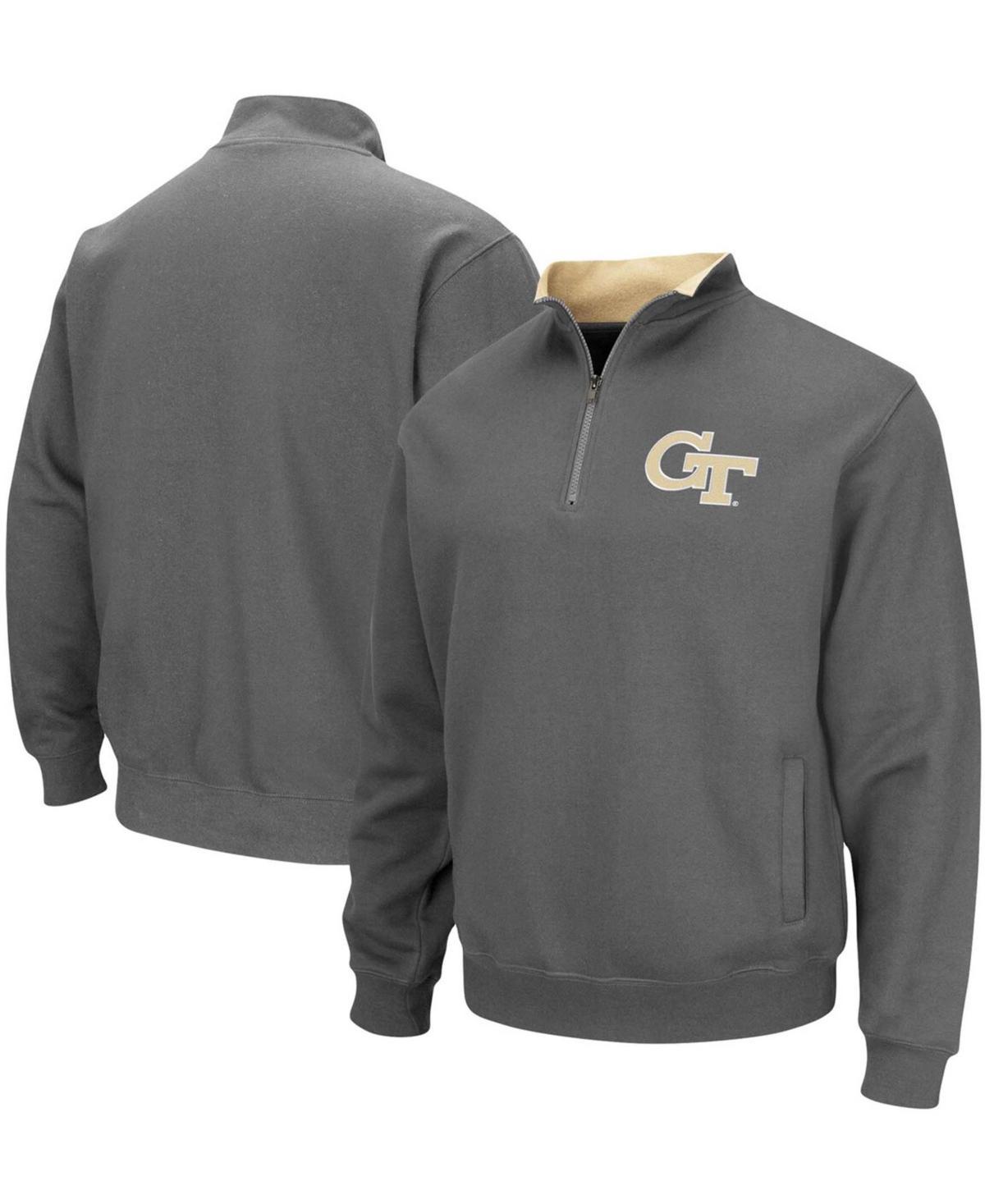 Mens Charcoal Georgia Tech Yellow Jackets Tortugas Logo Quarter-Zip Pullover Jacket Product Image