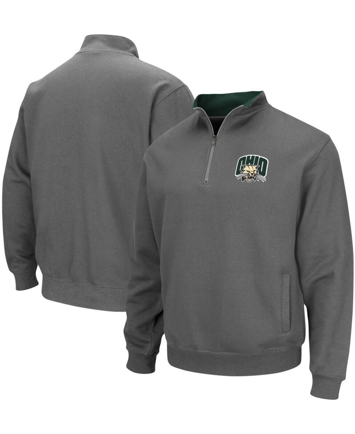 Mens Colosseum Heathered Gray Baylor Bears Tortugas Team Logo Quarter-Zip Jacket Product Image