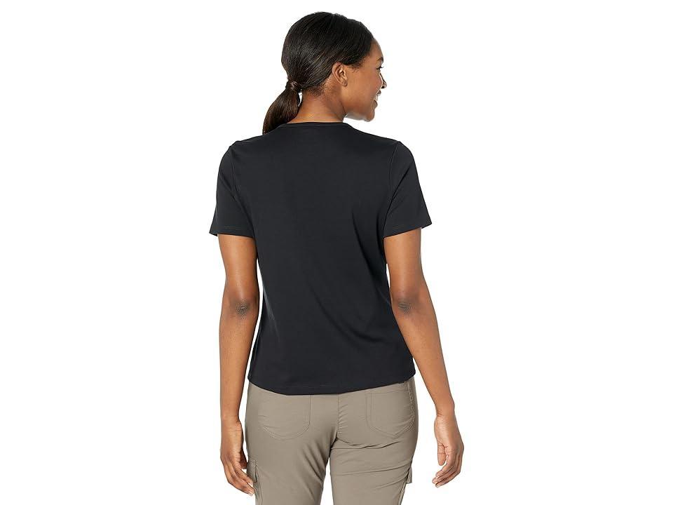 L.L.Bean Plus Size Pima Crew Neck Short Sleeve Women's Clothing Product Image