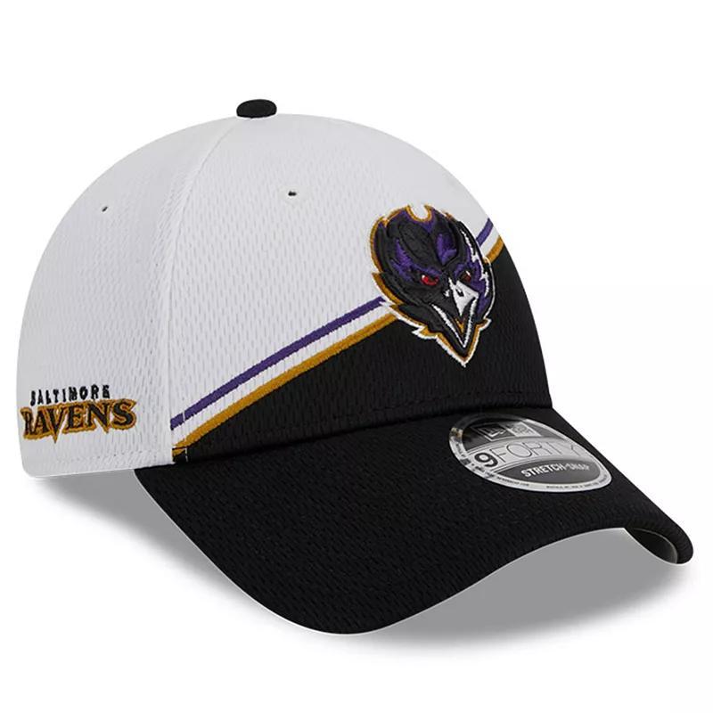 Mens New Era White Baltimore Ravens 2023 Sideline 9FORTY Adjustable Hat - White Product Image