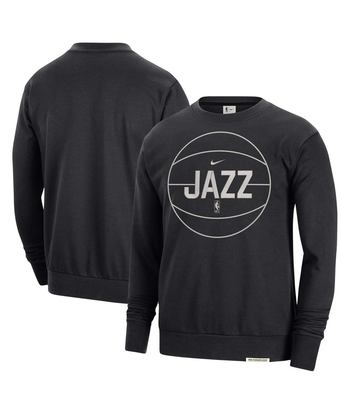 Mens Nike Black Utah Jazz 2023/24 Authentic Standard Issue Travel Performance Pullover Sweatshirt Product Image