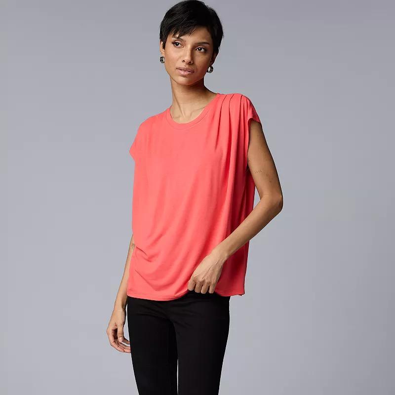 Womens Simply Vera Vera Wang Pleated Dolman Tee Product Image