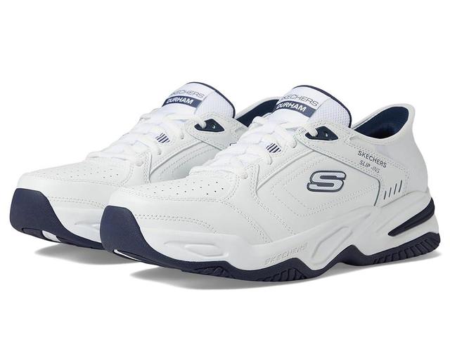 SKECHERS Durham Hands Free Slip-In (White Men's Shoes Product Image