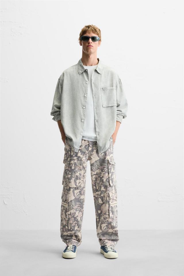 ABSTRACT PRINT CARGO PANTS Product Image