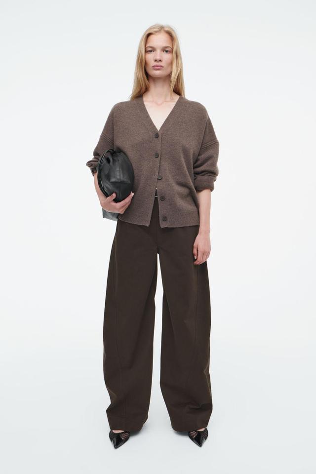 DECONSTRUCTED COTTON BARREL-LEG TROUSERS Product Image