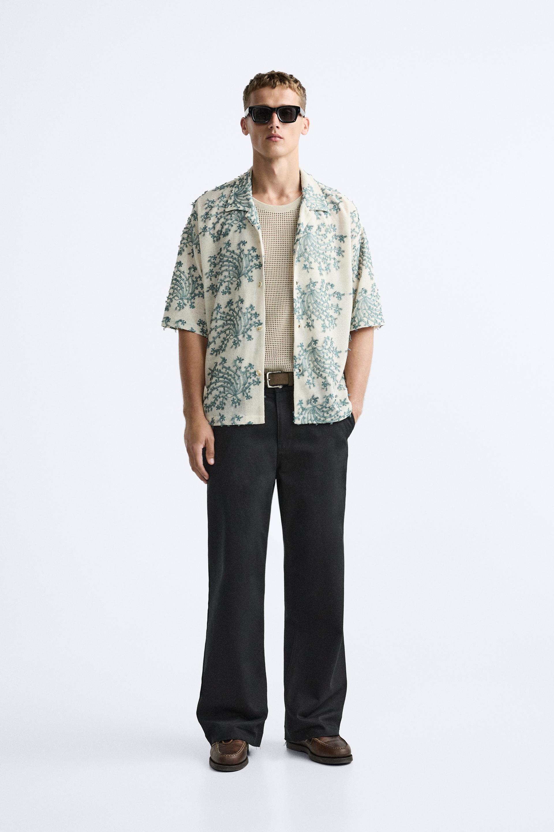 FLORAL EMBROIDERED SHIRT Product Image